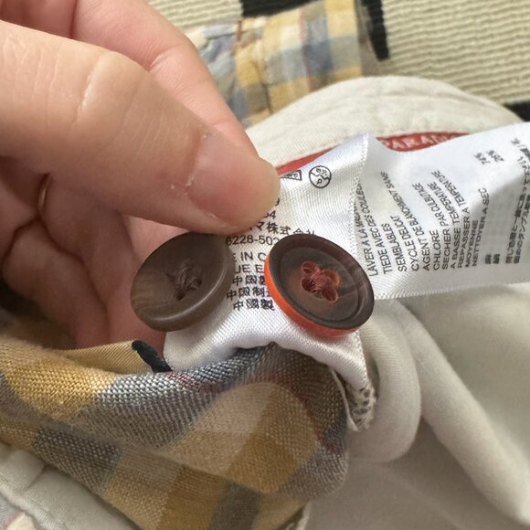 Tommy Bahama Shorts Men’s 34 Plaid Checkered Linen & Silk - Picture 4 of 5